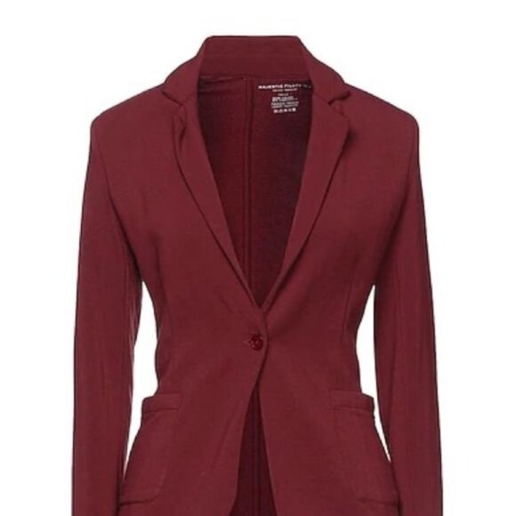 Majestic filatures blazer sz 6 plum 1 button - Picture 3 of 14
